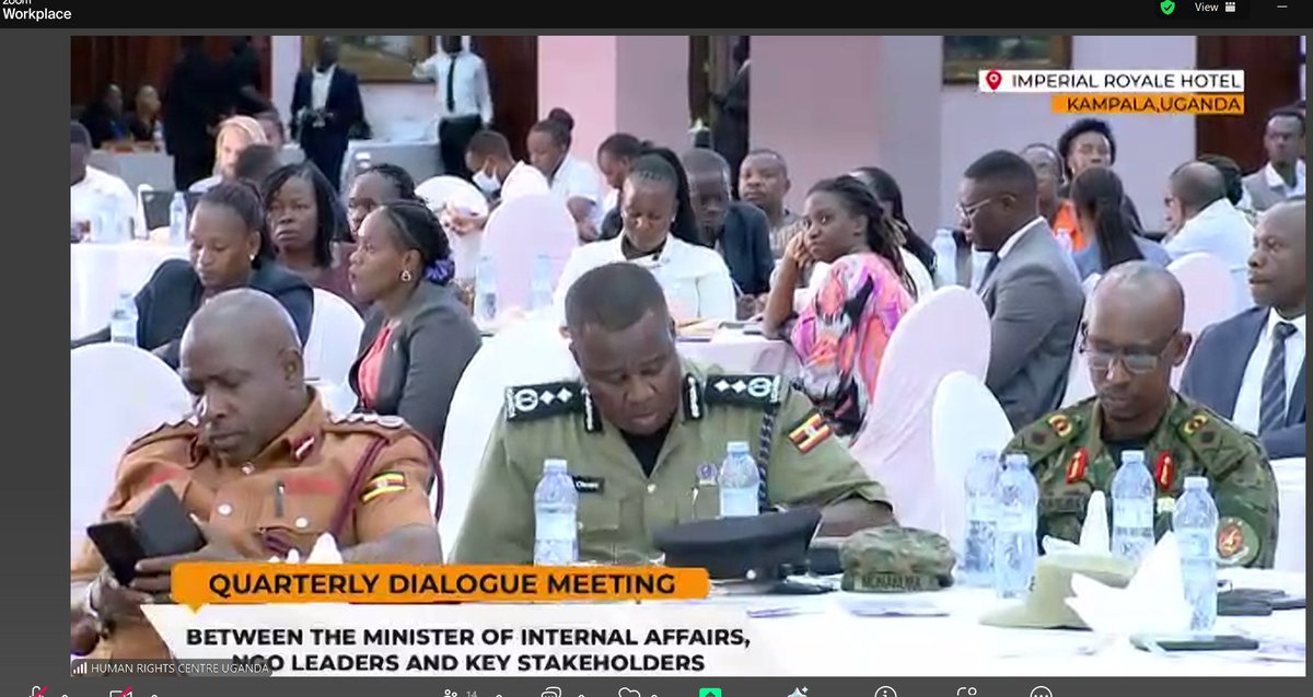 kickuorg's tweet photo. @kickuorg represented by Our Head of Programs, Ms. Anitah proudly joined the #QuarterlyDialogue with the Minister of Internal Affairs, CSOs & stakeholders, hosted by @HRCUG with support from the Irish Embassy discussing the vital role of #CSOs in shaping #DemocraticProcesses. https://t.co/yYuisgxK19