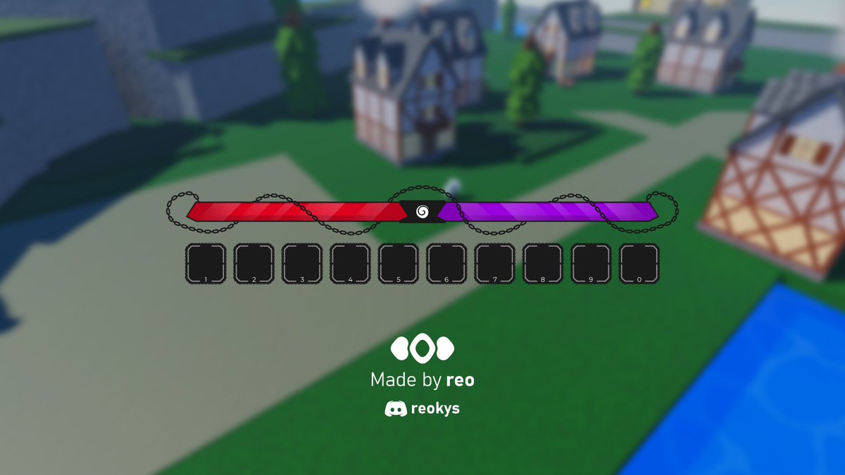 reovityy's tweet photo. 🔗 Anime-Themed UI Drop! 🔗

Just finished this clean HP &amp; skill bar concept!

Chains, gradients, and smooth RPG vibes 

Available for commissions   

DM me or reach out on Discord: reokys

#RobloxDev #UIUX #GameUI #RobloxUI #AnimeUI #CommissionsOpen https://t.co/Rx9oWWbS5v