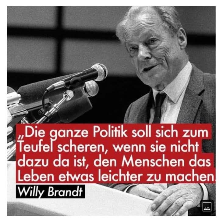 Dieser Spruch ist bis heute noch absolut aktuell.