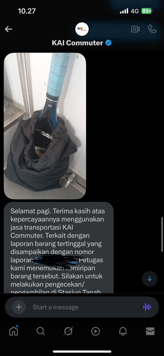aiarsyah's tweet photo. Alhamdulillah msyrkat krl semakin dewasa. 

Hr ini ketinggalan barang d penyimpanan bagian atas krl (jam sibuk pagi)

Apresiasi buat tim CC @CommuterLine yg fast respon d dm. 
Tks a lot utk fu tim lapangannya ( All crew line tanah abang - serpong dan sekitarny)
🙏🙏🙏 

Tks https://t.co/2MFPVVkzKY