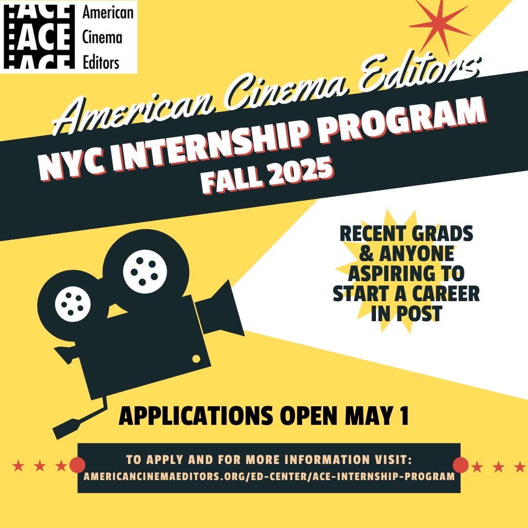 Corey Frost (@coreysfrost) on Twitter photo Only 2 weeks remaining to submit your applications for the <a href="/ACEFilmEditors/">AmericanCinemaEditor</a> internship!! NYC, LA, or London. If you need financial assistance please fill out the form below. I will help up to 2 applicants to cover the fee. RT to spread the word #postchat forms.gle/LVnLa49yy6QdqJ… Only 2 weeks remaining to submit your applications for the <a href="/ACEFilmEditors/">AmericanCinemaEditor</a> internship!! NYC, LA, or London. If you need financial assistance please fill out the form below. I will help up to 2 applicants to cover the fee. RT to spread the word #postchat forms.gle/LVnLa49yy6QdqJ…