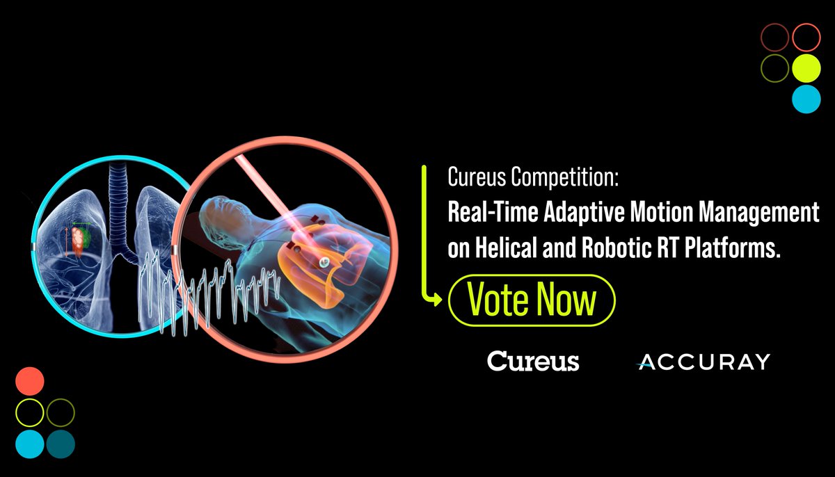 Vote now! Select the abstract you find most compelling in the Cureus competition "Real-Time Adaptive Motion Management on Helical and Robotic RT Platforms." The winner will be announced on June 25th! 
cureus.com/competitions/r…

#Radixact #CyberKnife
