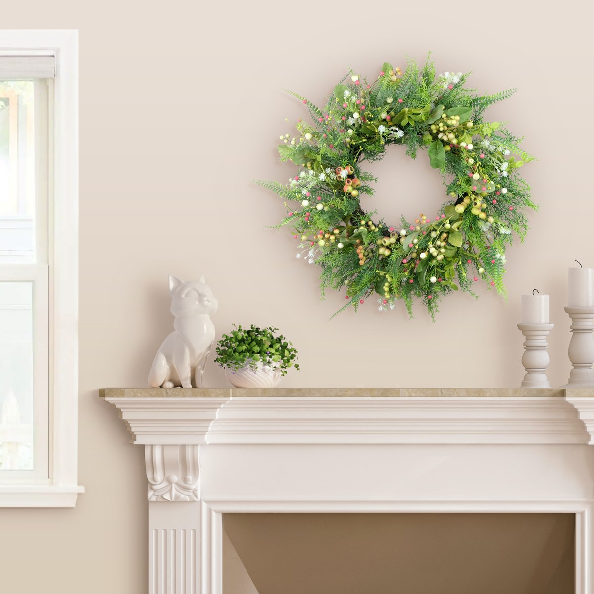 PuleoIntl's tweet photo. 26" Artificial Fern &amp; Berry Spring Wreath
.
🤟How to Buy?
👉🏻 Shop : https://t.co/ZzZuSmuvYD
👉🏻 Assured Quality! ✔
.
📦Address: 3614 Kennedy Road,
South Plainfield, New Jersey
07080
.
#Wreath #Artificialwreath #Floralwreath #springwreath #doorwreath #puleointernational https://t.co/CkRYEkoxph