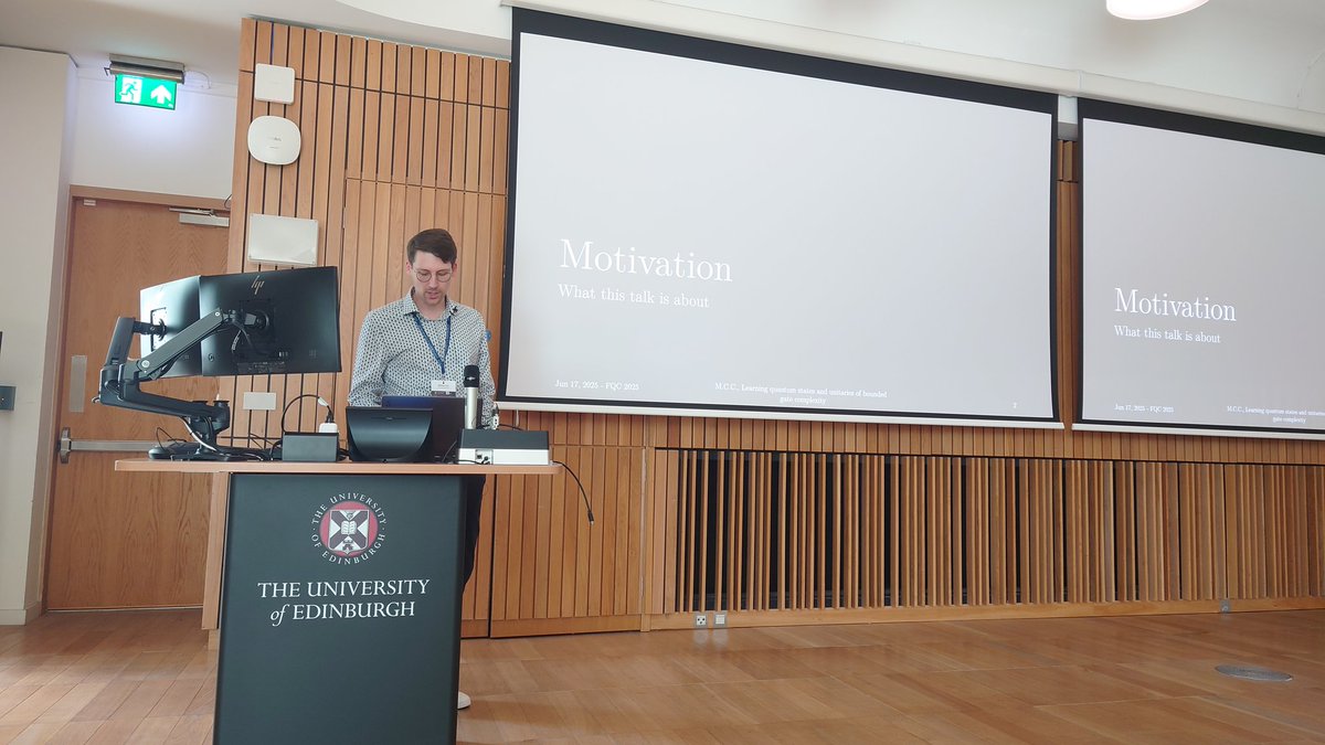 Mathias Caro talks about learning quantum states and unitaries of bounded gate complexity.
#FQC25