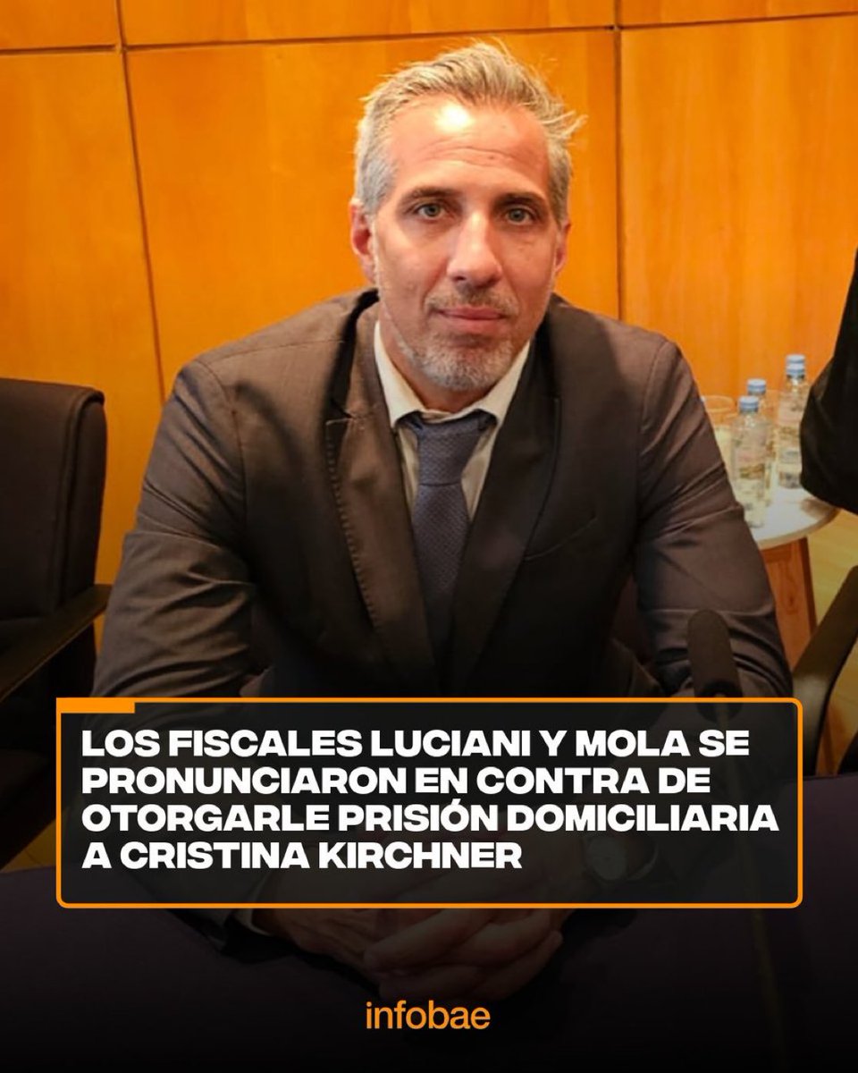 peladodelatv's tweet photo. 🔥Los fiscales Luciani y Mola se pronunciaron en contra de otorgarle prisión domiciliaria a Cristina Kirchner 👊 https://t.co/tLkJ0FaCgY