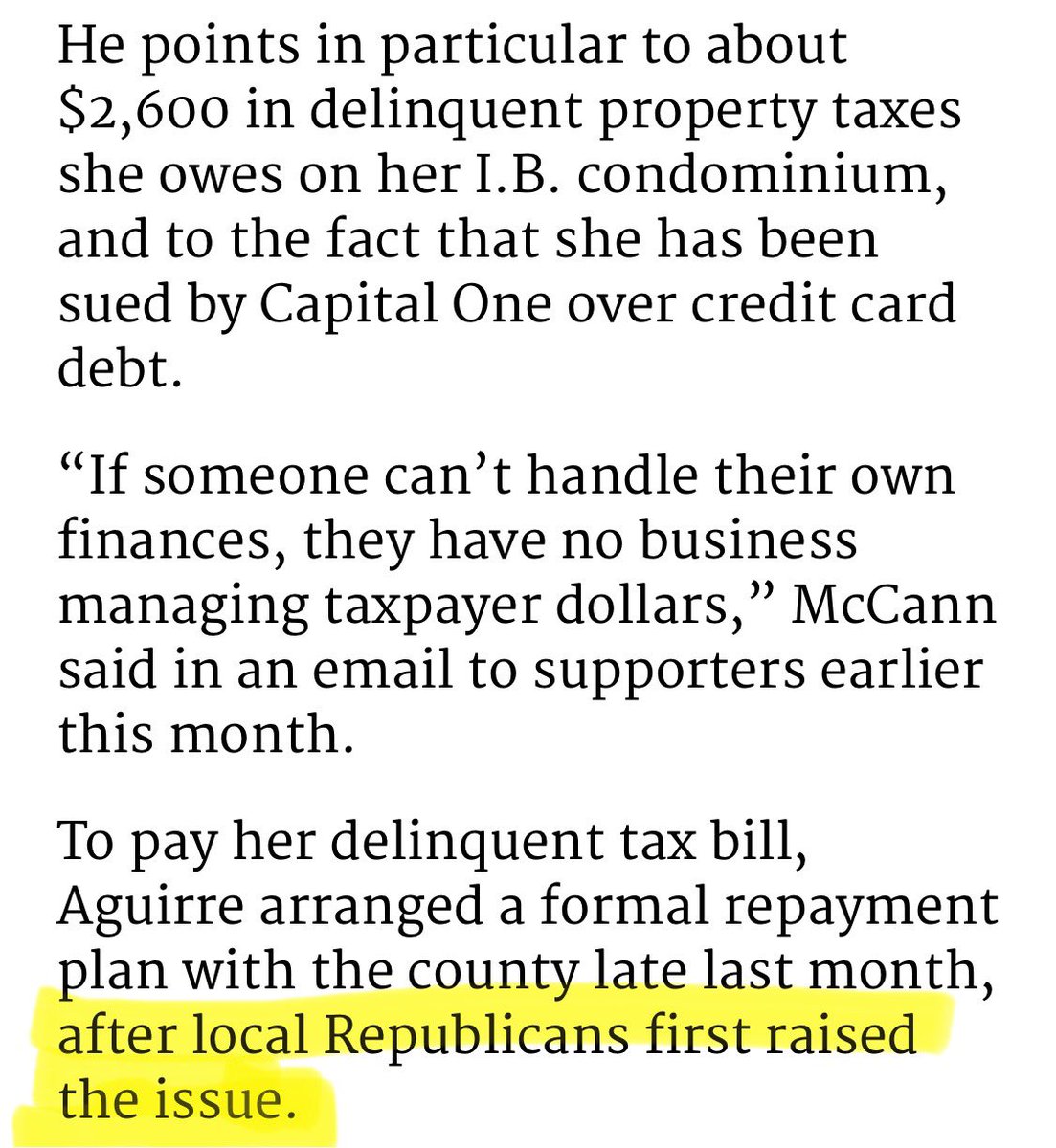 After my <a href="/X/">X</a> post hit 500K views and 30,000 likes, the <a href="/sdut/">The San Diego Union-Tribune</a> is now acknowledging today Paloma Aguirre set up a “payment plan” just one day after I exposed her for not paying property taxes. She’s running for county supervisor in the July 1 special election with only 14 days left