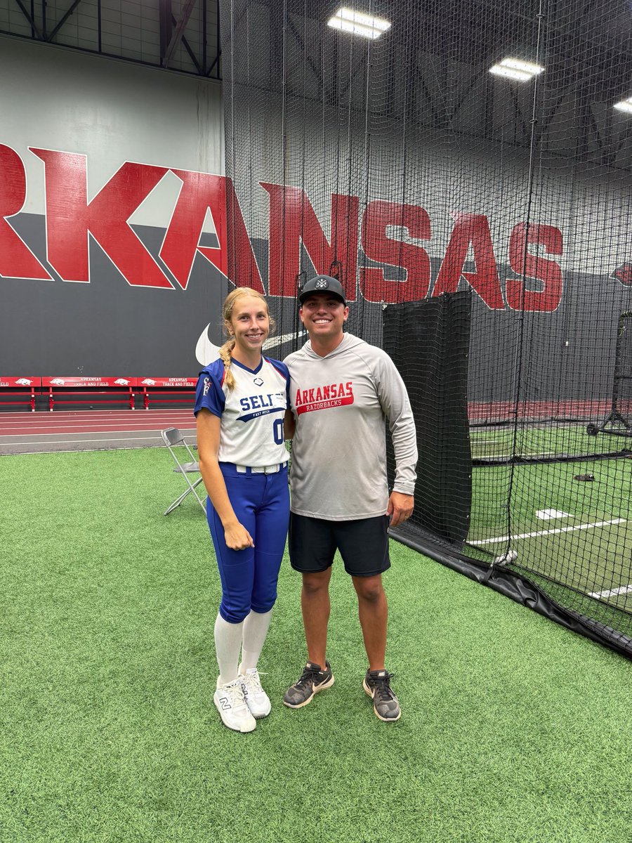 Harper Allin 2027 RHP/1B (@allinharper) on Twitter photo Itβs always a great time when iβm in Fayetteville! Thank you <a href="/CoachDeifel/">Courtney Deifel</a> <a href="/djgasso/">DJ Gasso</a> <a href="/MattMeuchel/">Matt Meuchel</a> for having me! I loved having 1 on 1 time to work on specific skills! I canβt wait to be back! Woo Pig! <a href="/Wigs_Dragon_SF/">Select Fastpitch 15U Wigs</a> <a href="/SF_Wigs_Orf/">Select Fastpitch 15U Wig/Orf</a> <a href="/ejonesrockchalk/">Eric Jones - Select Fastpitch</a> <a href="/cnote1616/">βπ πππ β</a> <a href="/RazorbackSB/">Arkansas Softball</a> Itβs always a great time when iβm in Fayetteville! Thank you <a href="/CoachDeifel/">Courtney Deifel</a> <a href="/djgasso/">DJ Gasso</a> <a href="/MattMeuchel/">Matt Meuchel</a> for having me! I loved having 1 on 1 time to work on specific skills! I canβt wait to be back! Woo Pig! <a href="/Wigs_Dragon_SF/">Select Fastpitch 15U Wigs</a> <a href="/SF_Wigs_Orf/">Select Fastpitch 15U Wig/Orf</a> <a href="/ejonesrockchalk/">Eric Jones - Select Fastpitch</a> <a href="/cnote1616/">βπ πππ β</a> <a href="/RazorbackSB/">Arkansas Softball</a>