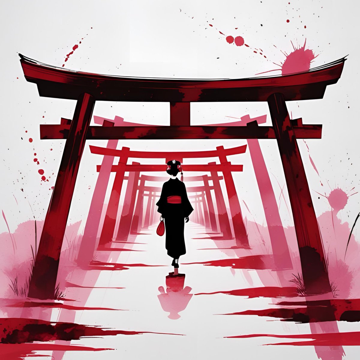 MBeechDesign's tweet photo. Canvas Wall Art, Geisha and Torii Gates Ink-wash Brushstroke, Japanese Decor, Asian Art, Matte Painting Print, Semi-abstract feel https://t.co/zy5aJKgtwg via @Etsy 

#GeishaArt #ToriiGate #JapaneseTradition #KyotoVibes #FushimiInari #InkArtPoster
#InkWashArt #BrushStrokeDesign #WatercolorVibes #ModernUkiyoe
#SumiEStyle #AsianAesthetic #ArtwearDesign #GeishaGraphicArt #wallart