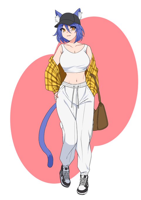 #うちよそ私服部
にゃん娘の菖ちゃん 