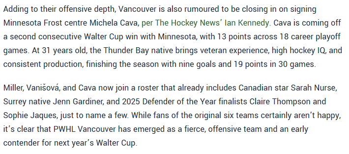 PWHL Vancouver tweet media