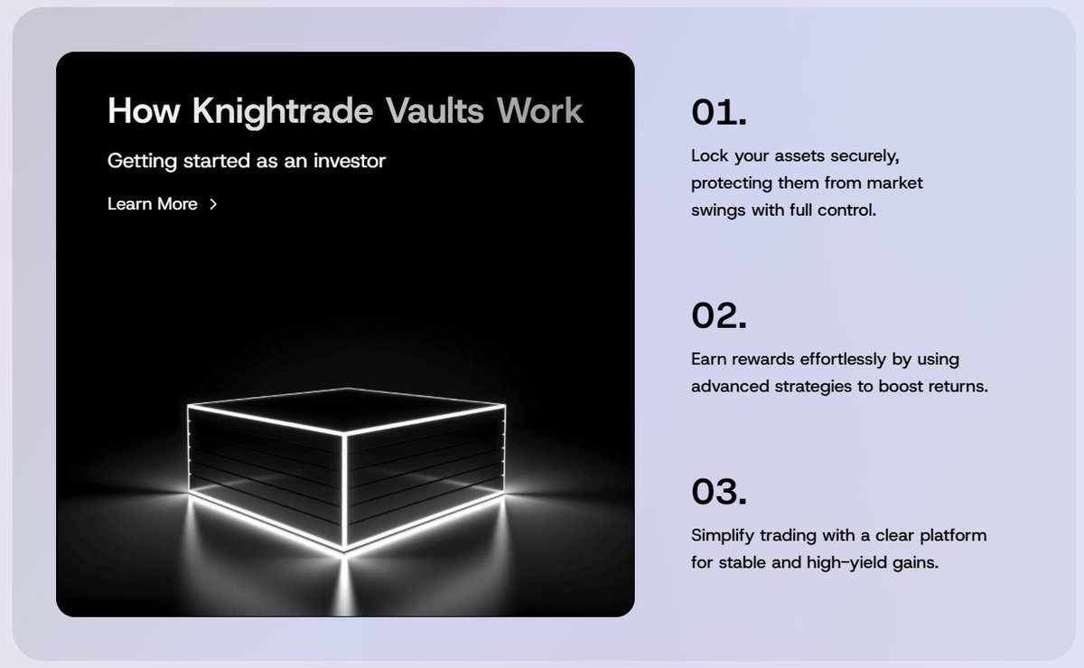 KnightradeTeam's tweet photo. Market gets unstable day-to-day.
Unstable coins pop up left and right.
Be stable, earn better yield.
Ever wondered how we really work?
Its easy as 1-2-3!
or better yet, visit:
https://t.co/d5OaecGNJz https://t.co/Z6cVwMla36