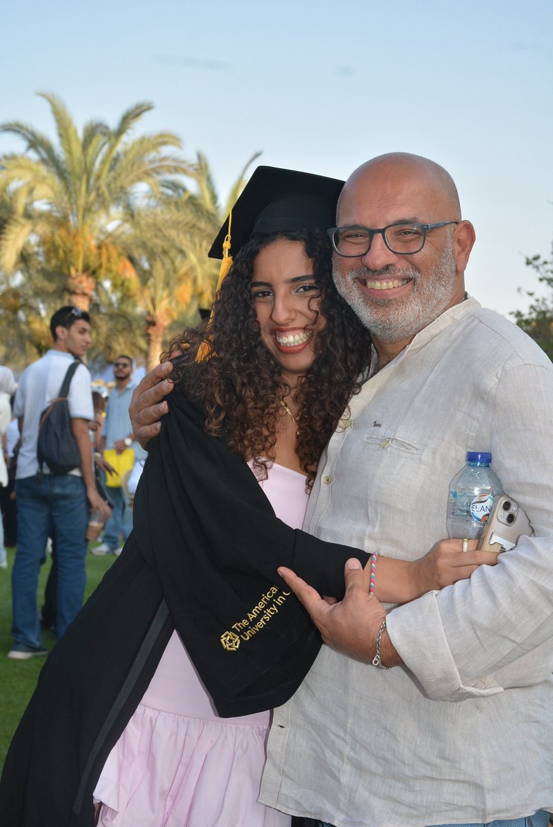 AUC's tweet image. Before the diplomas drop! AUC Cap N’ Gown 2025 was all about soaking in the moment, flexing the journey, and making memories before the stage walk. #AUCDriven