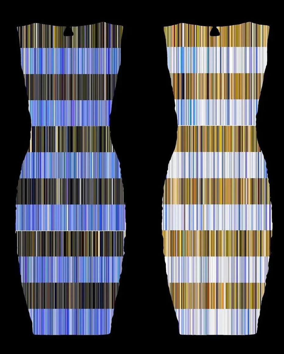 historyinmemes's tweet image. 10 years ago, this dress was posted on tumblr causing a viral debate on whether it was blue and black or white and gold. The phenomenon revealed differences in human color perception and became the subject of scientific investigations into neuroscience and vision science.