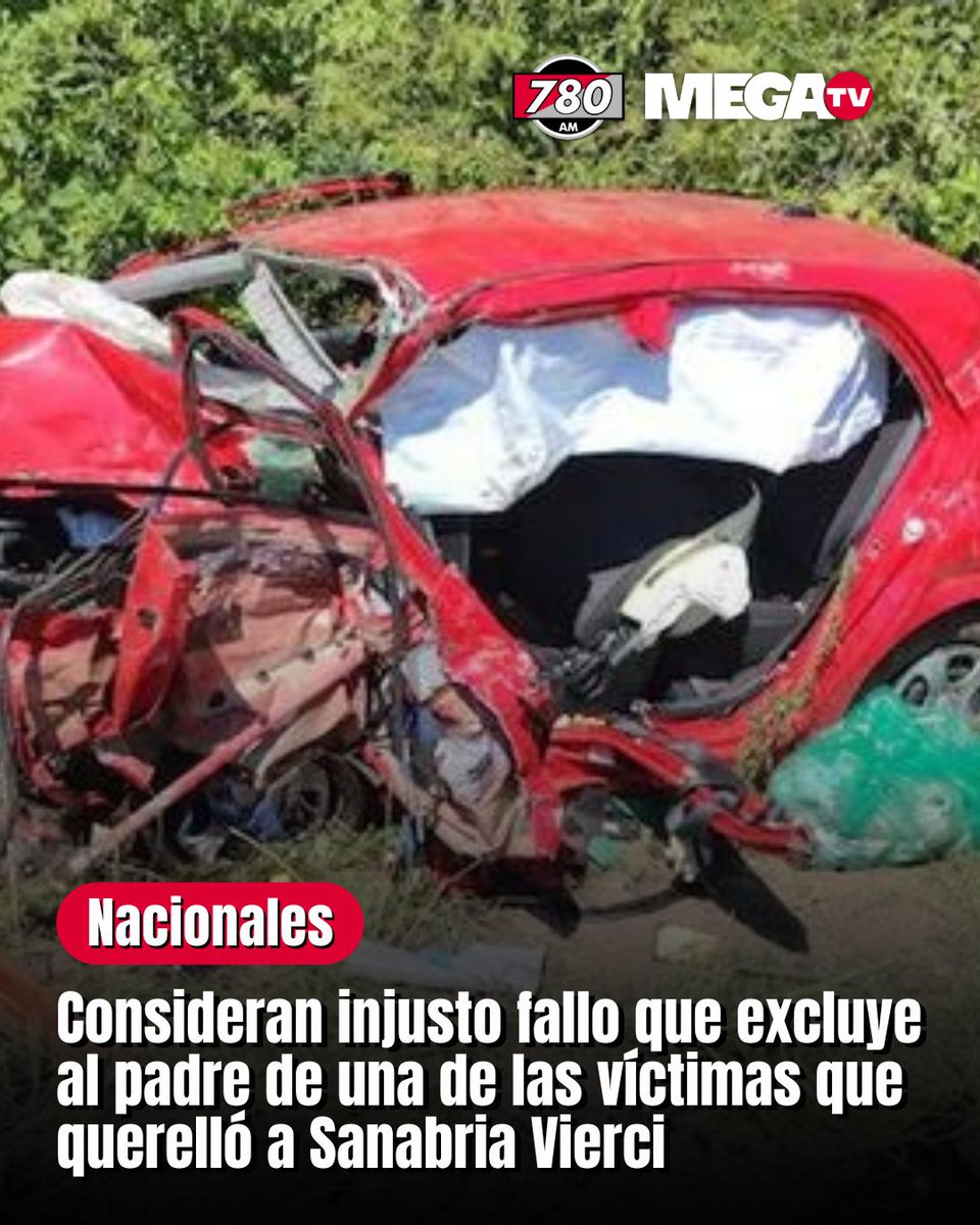 CONSIDERAN INJUSTO FALLO QUE EXCLUYE AL PADRE DE UNA DE LAS VÍCTIMAS QUE QUERELLÓ A SANABRIA VIERCI📢

🤔Según el abogado Rubén Paredes, el artículo 67 del Código Procesal Penal establece que los parientes dentro del cuarto grado de consanguinidad, como los padres, tienen derecho