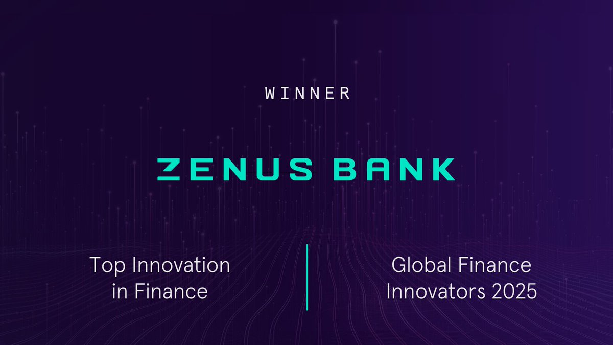 Zenus Bank (@zenusbank) on Twitter photo Thrilled to announce that Zenus Bank has been named a 𝗧𝗼𝗽 𝗜𝗻𝗻𝗼𝘃𝗮𝘁𝗶𝗼𝗻 𝗶𝗻 𝗙𝗶𝗻𝗮𝗻𝗰𝗲 by <a href="/GFmag/">Global Finance</a>, as part of 𝗧𝗵𝗲 𝗜𝗻𝗻𝗼𝘃𝗮𝘁𝗼𝗿𝘀 𝟮𝟬𝟮𝟱: 𝗡𝗼𝗿𝘁𝗵 𝗔𝗺𝗲𝗿𝗶𝗰𝗮 awards!
Proud of our team and partners driving innovation forward! Thrilled to announce that Zenus Bank has been named a 𝗧𝗼𝗽 𝗜𝗻𝗻𝗼𝘃𝗮𝘁𝗶𝗼𝗻 𝗶𝗻 𝗙𝗶𝗻𝗮𝗻𝗰𝗲 by <a href="/GFmag/">Global Finance</a>, as part of 𝗧𝗵𝗲 𝗜𝗻𝗻𝗼𝘃𝗮𝘁𝗼𝗿𝘀 𝟮𝟬𝟮𝟱: 𝗡𝗼𝗿𝘁𝗵 𝗔𝗺𝗲𝗿𝗶𝗰𝗮 awards!
Proud of our team and partners driving innovation forward!