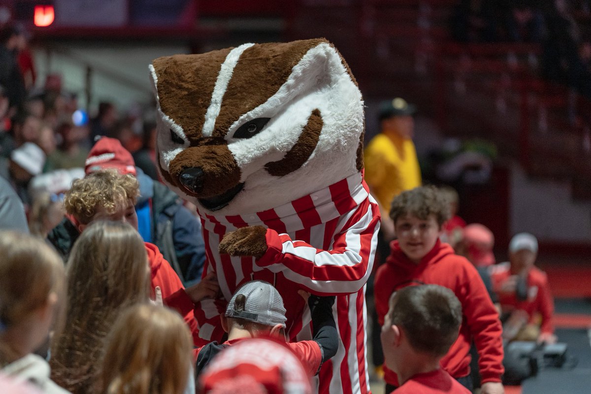 Badger Wrestling’s biggest fan.  

Happy National Mascot Day, <a href="/UWBuckyBadger/">Bucky Badger</a>!

#OnWisconsin