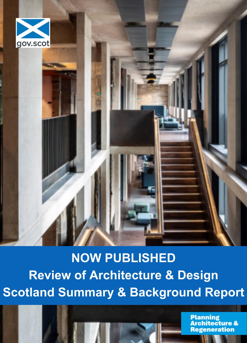 A summary and background report has been published today, detailing the key findings and recommendations for reform of the public body, Architecture and Design Scotland, following a review process by Scottish Government.

Summary Report: bit.ly/43LpzvV