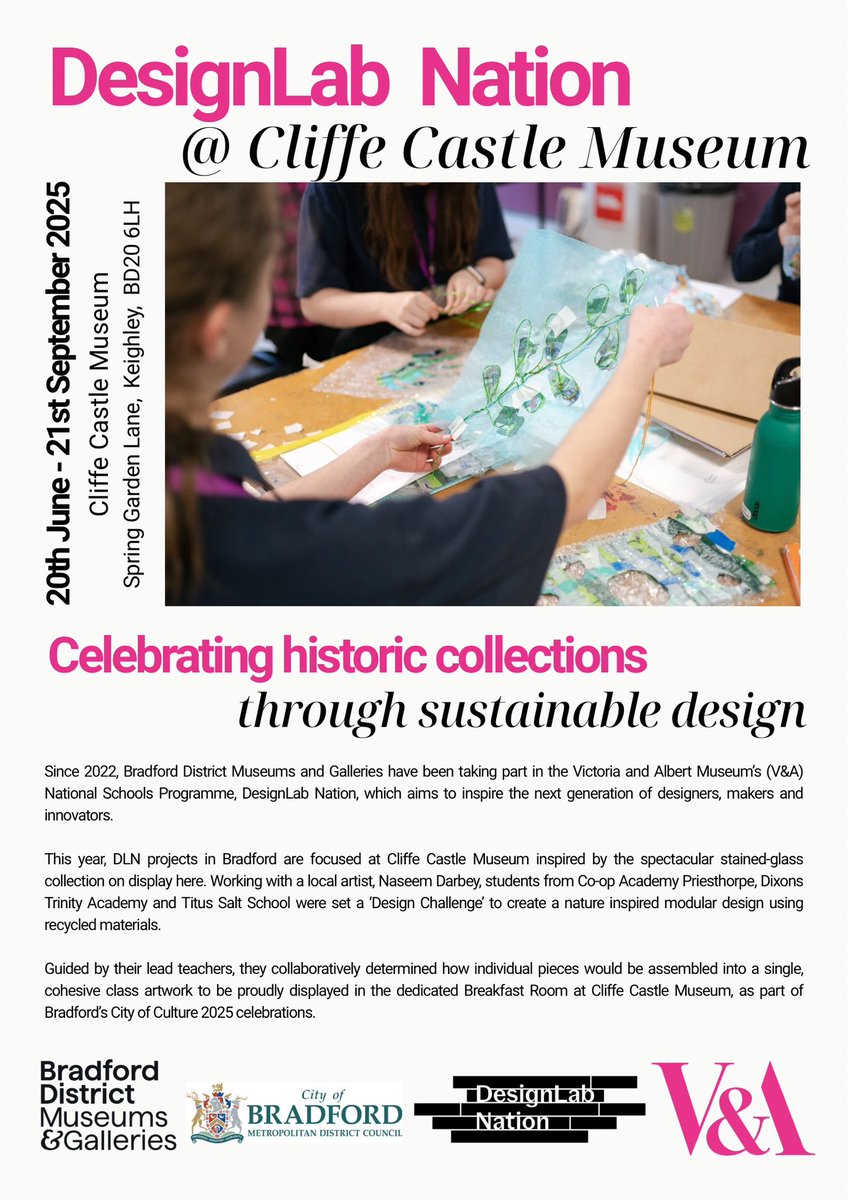 Miss McEntee (@missmcenteeart) on Twitter photo Our DesignLab Nation exhibition opening is finally here! Pop down to Cliffe Castle to see our budding artists work!
<a href="/V_and_A/">V&A</a> <a href="/BradfordMuseums/">Bradford Museums & Galleries</a> <a href="/NaseemDarbey/">naseem darbey</a> <a href="/DixonsTA/">Dixons Trinity Academy</a> Our DesignLab Nation exhibition opening is finally here! Pop down to Cliffe Castle to see our budding artists work!
<a href="/V_and_A/">V&A</a> <a href="/BradfordMuseums/">Bradford Museums & Galleries</a> <a href="/NaseemDarbey/">naseem darbey</a> <a href="/DixonsTA/">Dixons Trinity Academy</a>