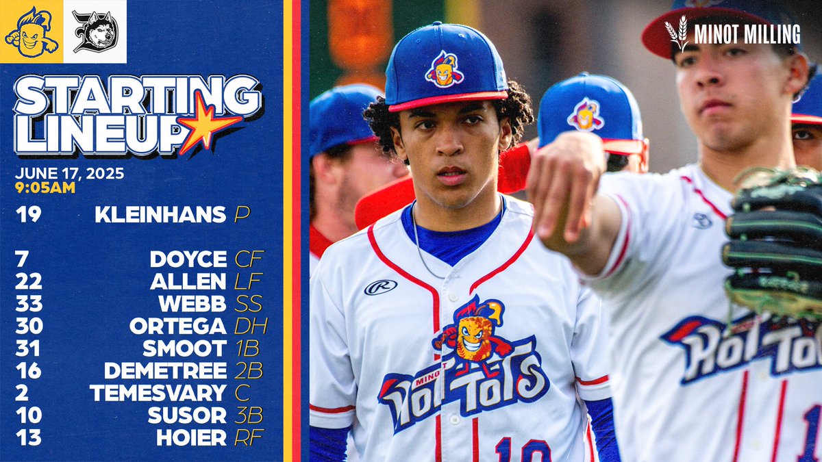 the guys who woke up

#GoTots | Minot Milling Starting Lineup