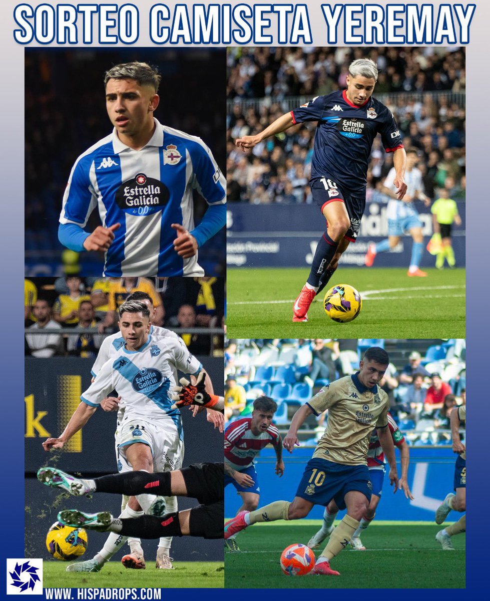 Dépor VAVEL (@depor_vavel) on Twitter photo 🚨SORTEO YEREMAY 💙
La renovación del canario se merece un sorteo a la altura.
Llévate la camiseta 🔟 con el nombre de Yeremay
Para participar:
• RT
• Comenta cuál quieres. 4️⃣ 💙🤍💛💙
• Follow a <a href="/Hispadrops/">Hispadrops Retro</a> y a <a href="/Depor_VAVEL/">Dépor VAVEL</a>
El 1 de Julio se conocerá al ganador 🤝 🚨SORTEO YEREMAY 💙
La renovación del canario se merece un sorteo a la altura.
Llévate la camiseta 🔟 con el nombre de Yeremay
Para participar:
• RT
• Comenta cuál quieres. 4️⃣ 💙🤍💛💙
• Follow a <a href="/Hispadrops/">Hispadrops Retro</a> y a <a href="/Depor_VAVEL/">Dépor VAVEL</a>
El 1 de Julio se conocerá al ganador 🤝