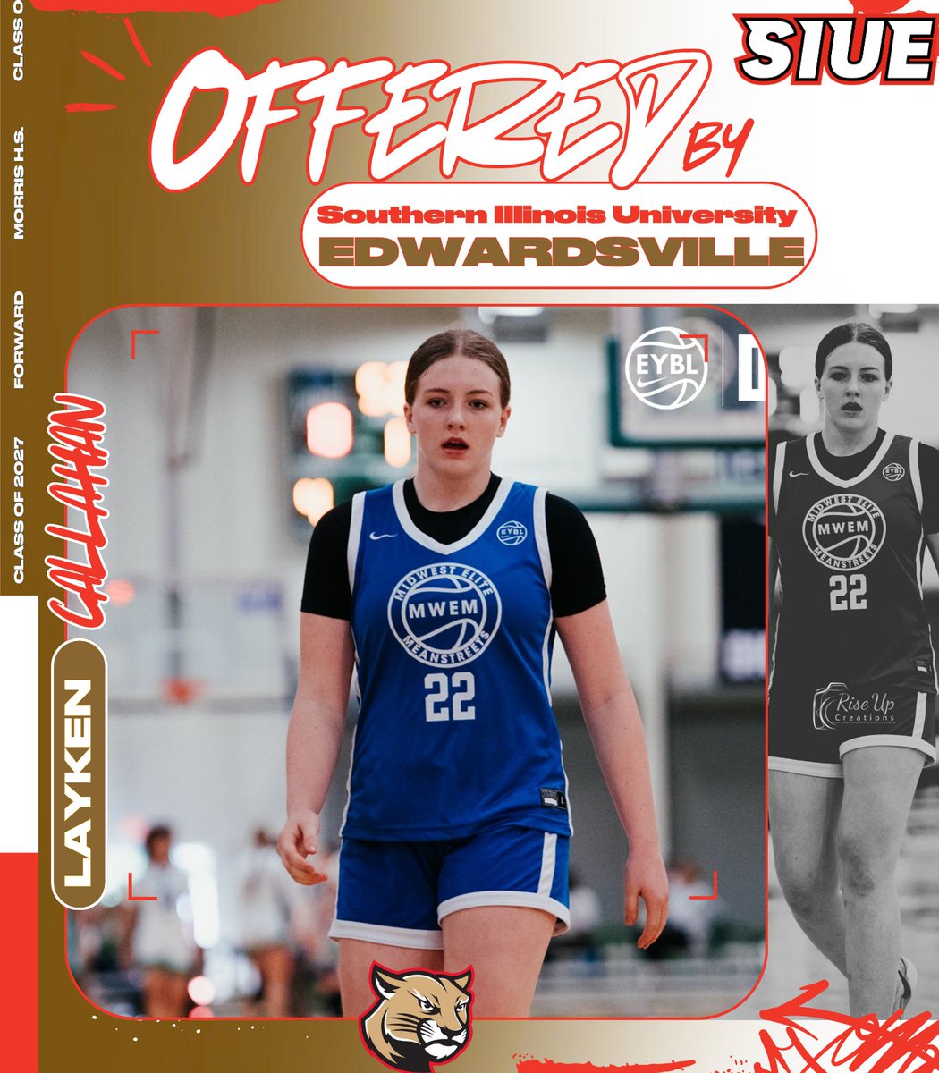 Congratulations to Layken Callahan on her scholarship offer from Southern Illinois University Edwardsville WBB. 

#EliteStreetsEYBL #ElitePerformer #D1Athlete #RisingStar #CollegeBound #MidwestStreetsEYBL