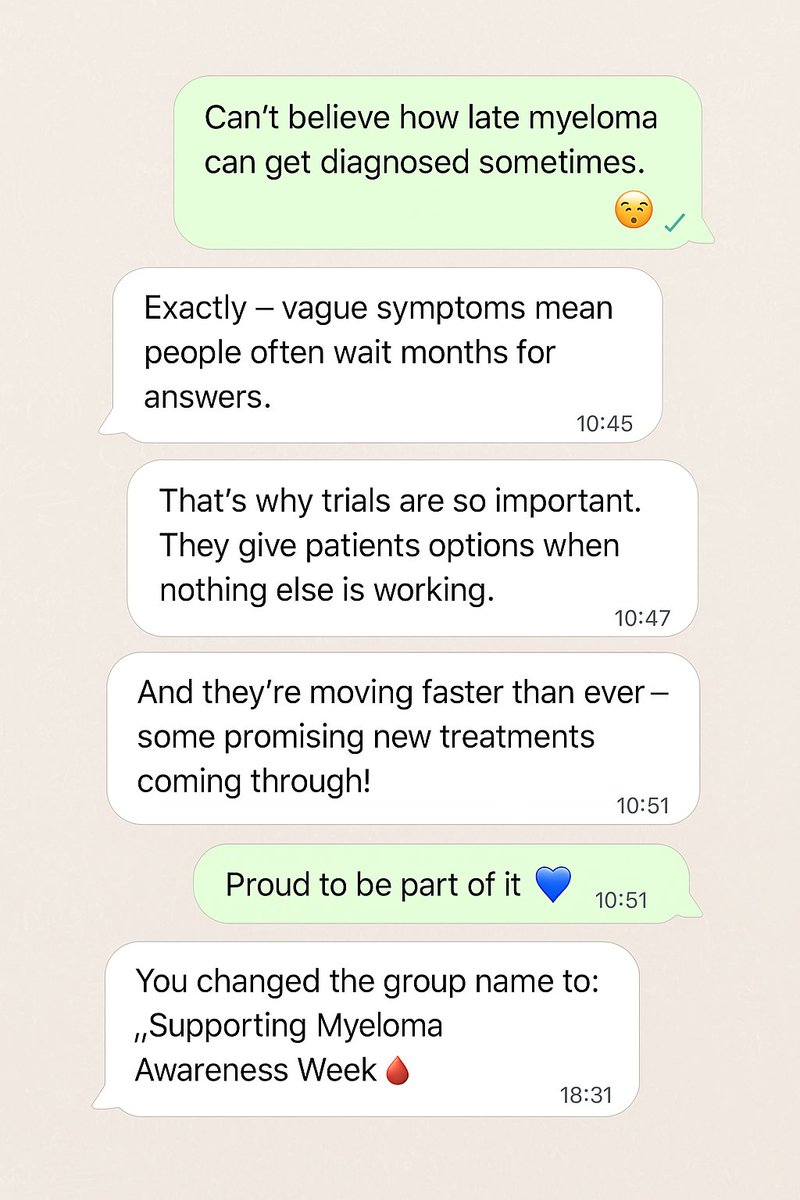 If our WhatsApp chats could speak for Myeloma Awareness Week… <a href="/PoolbegPharma/">Poolbeg Pharma</a>