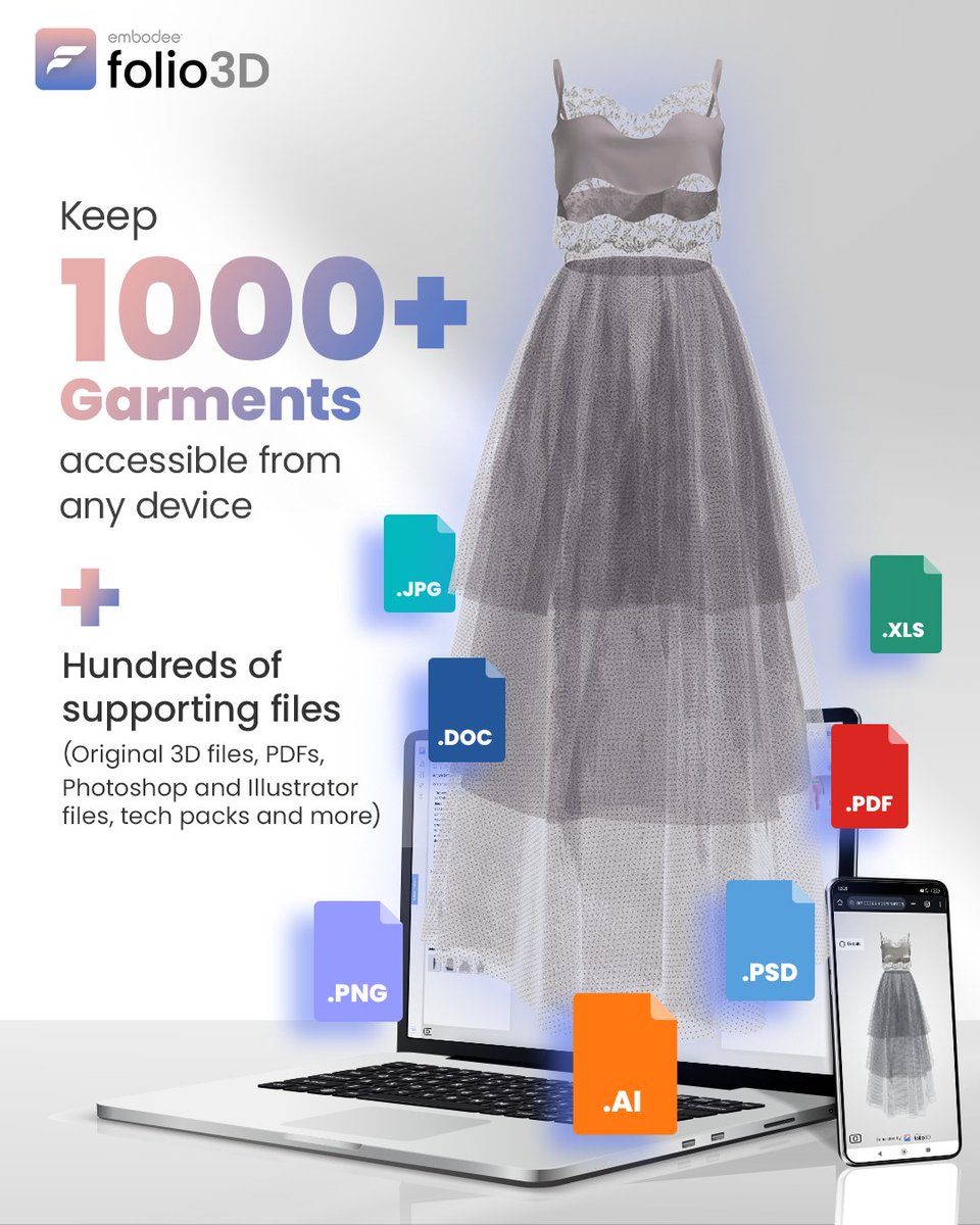 If you're a #freelance 3D designer or managing a design studio, you know how quickly your files pile up - #3D products, renders, tech packs, prints, graphics, spreadsheets... the list goes on.

#Folio3D helps you keep them safe, organized, and shareable - without the chaos.