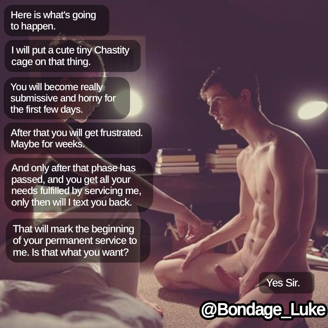 The only words you need to speak, to finally be who you want to be, "Yes Sir.". Don't think about the questions, your Owner knows best.