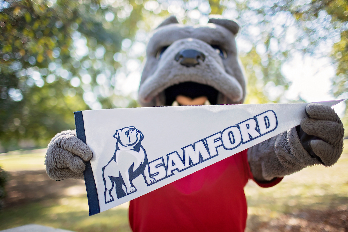 SamfordSports's tweet image. Happy National Mascot Day to our very own Sam The Bulldog‼️
#AllForSamford