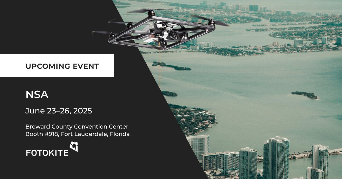 Fotokite_'s tweet image. Fotokite is excited to attend the @National Sheriffs&apos; Association (NSA) Conference! Come find us at booth #918 from June 23-26 at the Broward County Convention Center in Fort Lauderdale. 

#Fotokite #sheriffs2025 #fortlauderdale #NSA #sheriffs