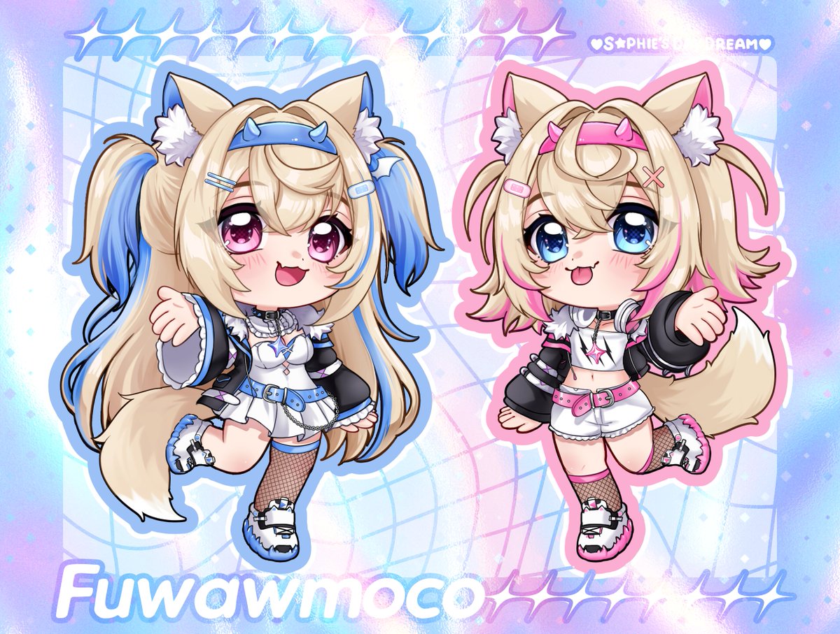 💙🩷Fuwamoco chibis BAU BAU🩷💙
#FWMCpix