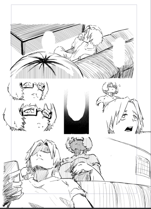 下書きだけど雰囲気出ているかもしれない 