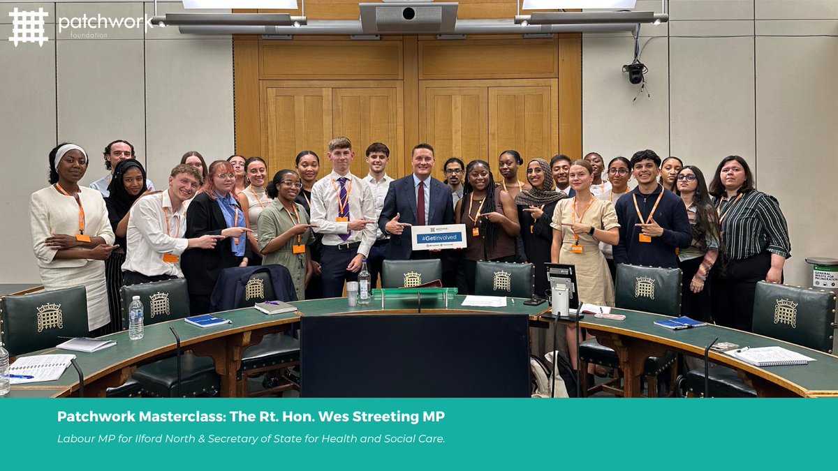 Patchwork Foundation (@ukpatchwork) on Twitter photo Yesterday our Patchworkers heard from The. Rt. Hon. <a href="/wesstreeting/">Wes Streeting</a> MP as part of our Masterclass Programme.
Great discussion about leadership, education, and equal opportunities.
Thanks to Wes for hosting us at Parliament!
#PatchworkFoundation #Masterclass #GetInvolved Yesterday our Patchworkers heard from The. Rt. Hon. <a href="/wesstreeting/">Wes Streeting</a> MP as part of our Masterclass Programme.
Great discussion about leadership, education, and equal opportunities.
Thanks to Wes for hosting us at Parliament!
#PatchworkFoundation #Masterclass #GetInvolved
