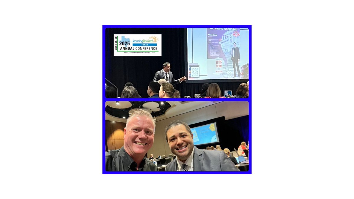 Dr. Robert Thornell (@thornell5) on Twitter photo Great keynote this morning from <a href="/davidarencibia/">David Arencibia</a> at <a href="/LearnTexas/">LearningForwardTexas</a> Elite Culture matters! #bebold Great keynote this morning from <a href="/davidarencibia/">David Arencibia</a> at <a href="/LearnTexas/">LearningForwardTexas</a> Elite Culture matters! #bebold