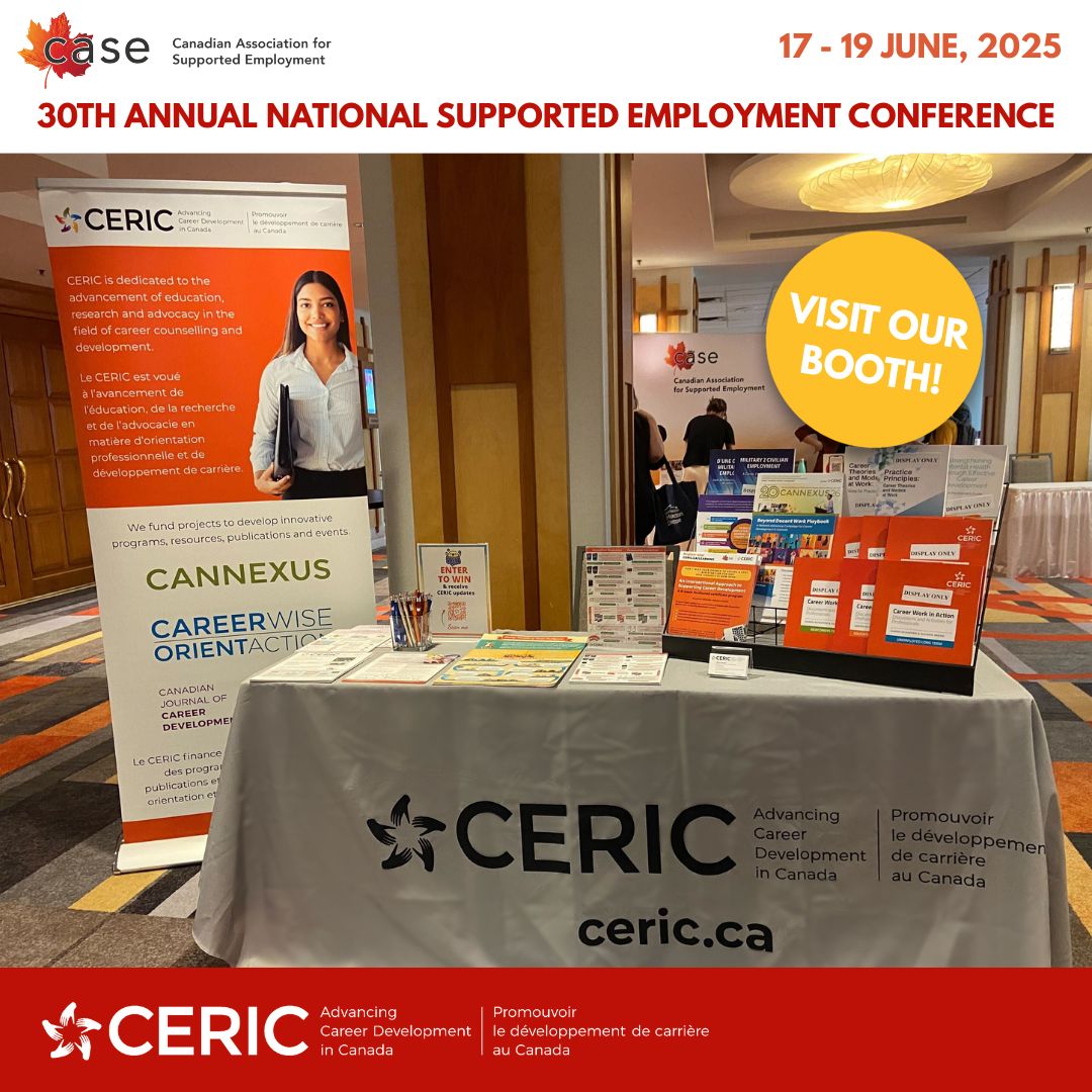 👋 Are you at the 30th Annual National Supported Employment Conference in Moncton this week? Come say hi!

Stop by our booth to explore free resources that support inclusive employment and career development.