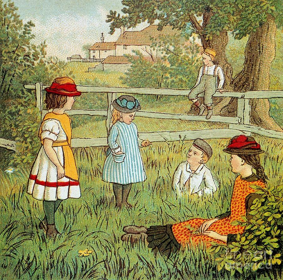 "- Kate, moja kochana - powiedziała matka - nie wiem doprawdy, czemu tak się dzieje, lecz taki jak dzisiaj piękny i ciepły letni dzień, kiedy to ptaszki śpiewają dokoła, zawsze przywodzi mi na myśl prosię z nadzieniem z szałwii i cebulki, pieczone we własnym tłuszczyku."

Okej...
