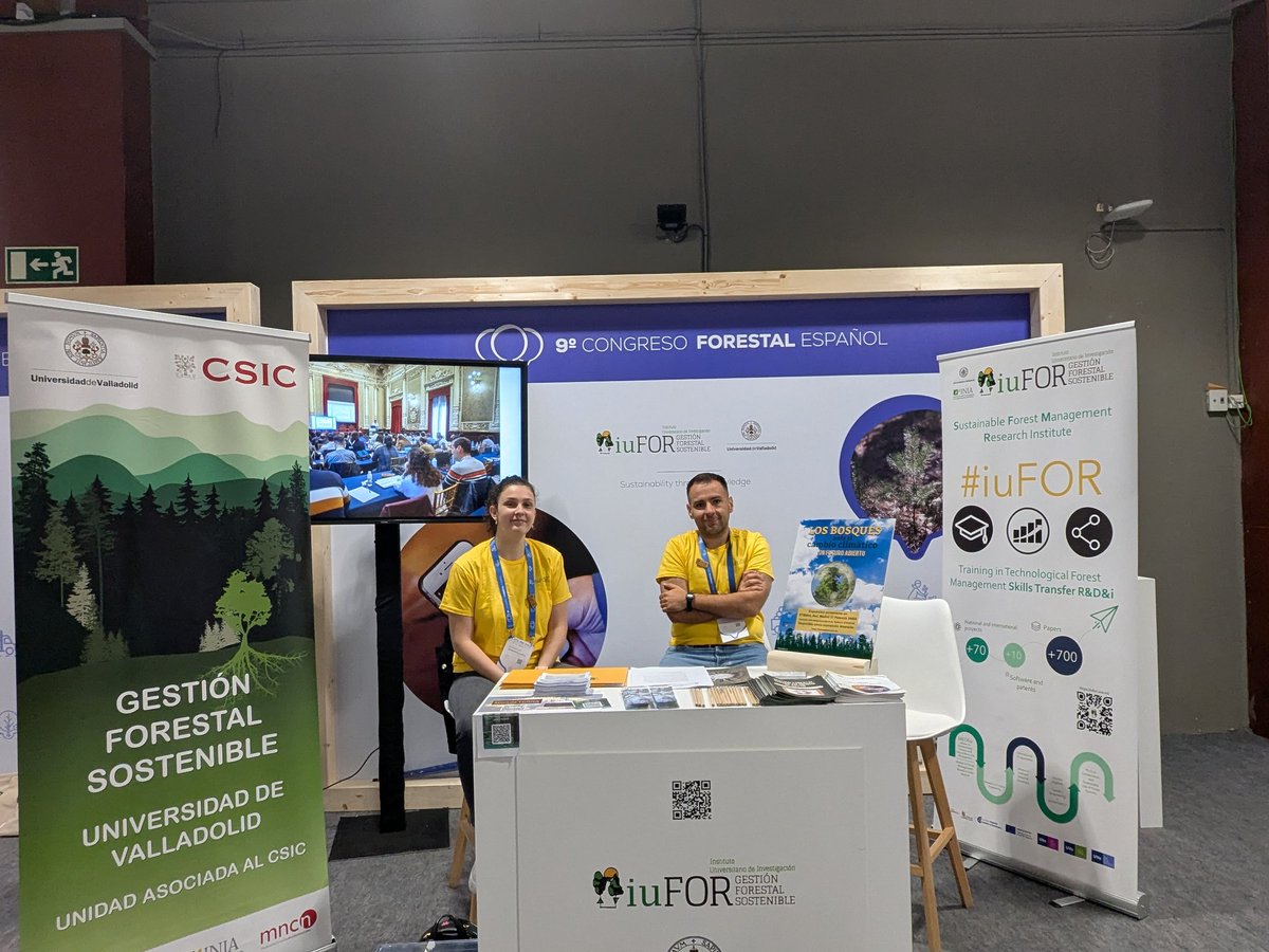 iuFOR UVa-INIA (@youngforesters) on Twitter photo Segundo día del <a href="/congresoforesta/">Congreso Forestal Español</a> , nuestros investigadores os esperan en el stand, ¡¡venid a vernos!!!
#somosIUFOR Segundo día del <a href="/congresoforesta/">Congreso Forestal Español</a> , nuestros investigadores os esperan en el stand, ¡¡venid a vernos!!!
#somosIUFOR