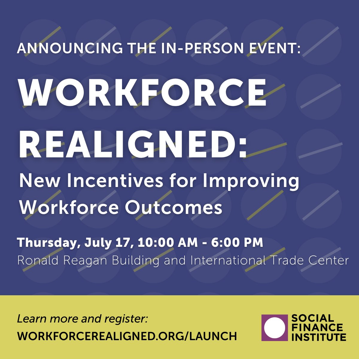 Looking for bold, outcomes-based solutions in workforce training? Join us July 17 in DC for the launch of Workforce Realigned, Vol. II—featuring 21 practitioner-driven case studies from across the country.: workforcerealigned.org/launch <a href="/SocialFinanceUS/">Social Finance</a>