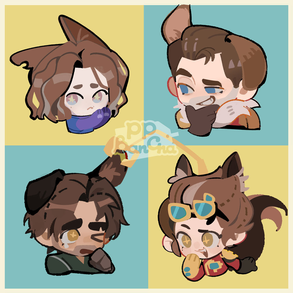 chachachaer's tweet image. #jayvik  #arcane Animal Party 🐾🎈🦊🎉
