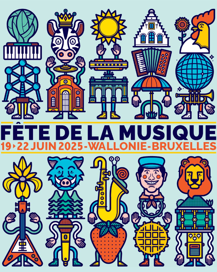 TaiwanEU's tweet photo. πΆ FΓͺte de la Musique 2025! π
π
From 19 to 22 June, #Brussels and all 5 #Walloon provinces will come alive with more than 500 free concerts in parks, squares, bars and galleries π€
π Main event: in the Cinquantenaire Park on 20 & 21 June!
π https://t.co/fIFadfgHJP https://t.co/i97RQEb7zl