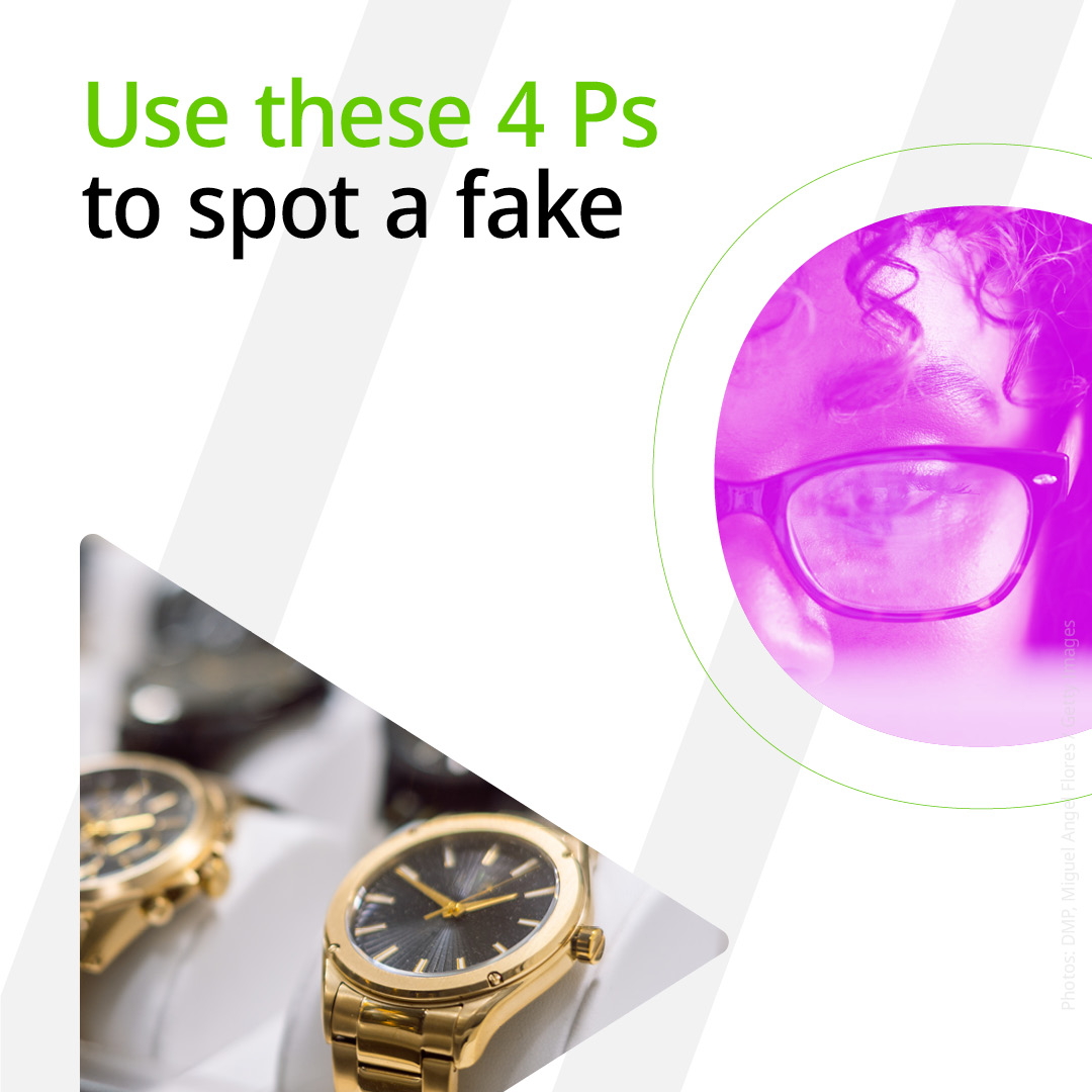 WIPO's tweet photo. Can you spot a fake? 🕵️‍♂️

From packaging to price, these 4 tips can help you spot counterfeits.

➡️➡️➡️ Swipe through to learn more