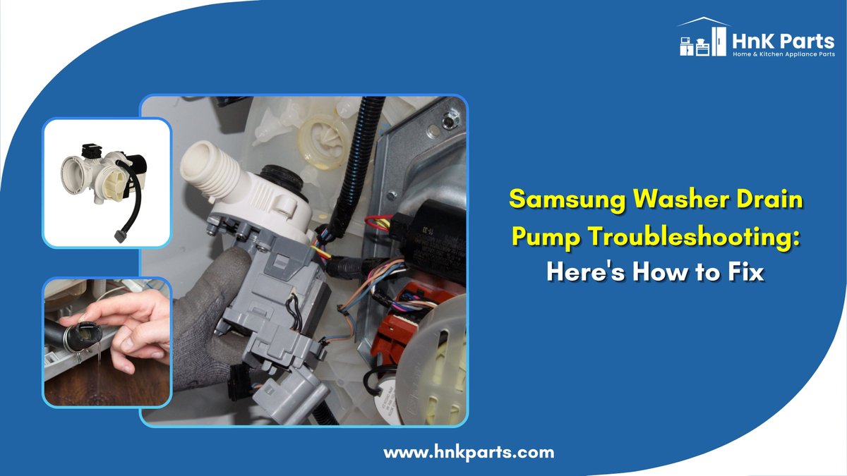 HnKParts's tweet image. If your Samsung washer isn’t draining, it may be due to a faulty drain pump. Read our informative blog at HnK Parts to know how to troubleshoot your washer's drain pump. 

Read now: postly.click/WRp

#samsungwasherdrainpump  #drainpump #homeappliancetips #hnkparts