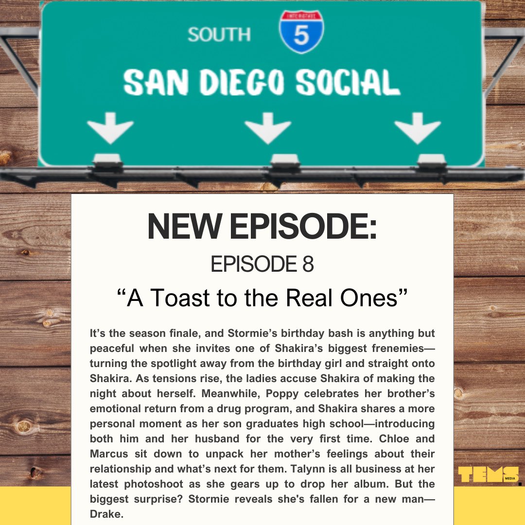 TEMSMediaRP's tweet photo. ✨ The drama, the glam, the final showdown. It all comes down to this. 🔥
Don’t miss the EPIC Season Finale of San Diego Social — Episode 8 drops tonight! 💅🏾🌆
#SanDiegoSocial #SeasonFinale #RealityTV #GirlBossEnergy https://t.co/qa9nblKjKU