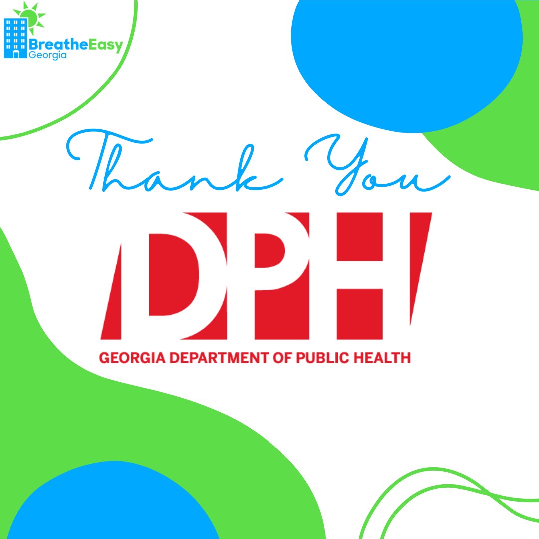 We want to send our gratitude and well wishes to the @georgiadph Tobacco Use and Prevention Program! Your support of BreatheEasy GA Homes and other tobacco prevention efforts across the state has made Georgia a healthier place to live and work!