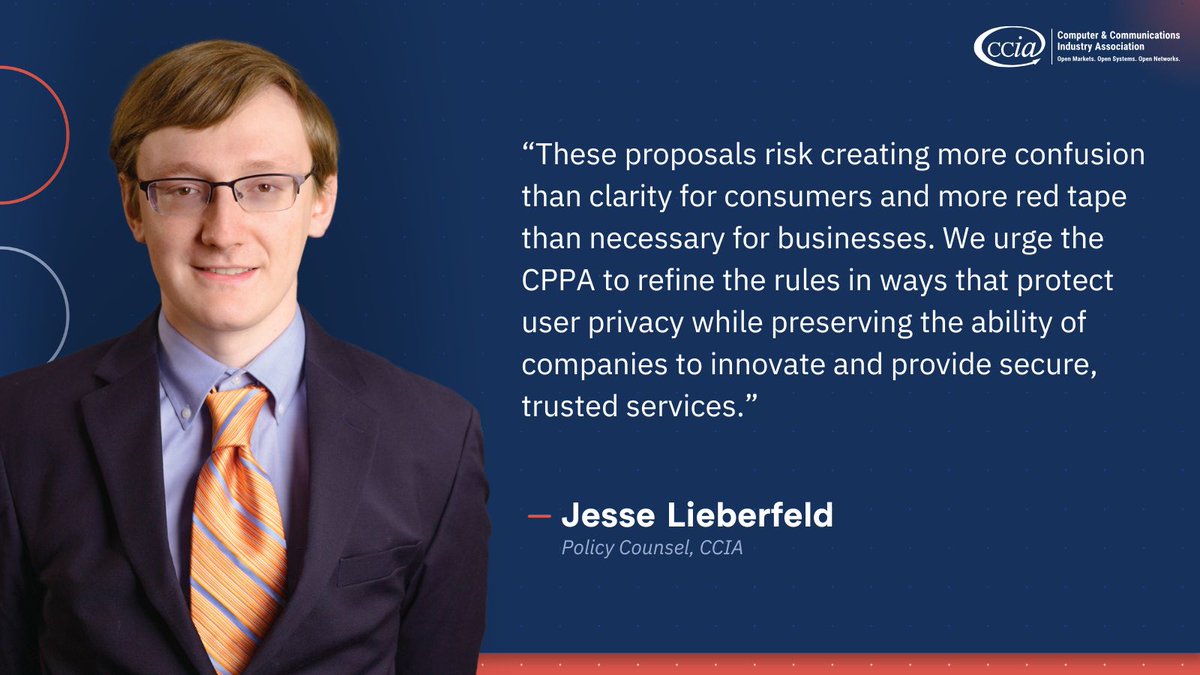 Among CCIA’s concerns with the California Privacy Protection Agency’s proposed rules: sweeping definitions of “automated decision-making technology” and “significant decisions” that could unintentionally restrict everyday tools like firewalls and fraud detection