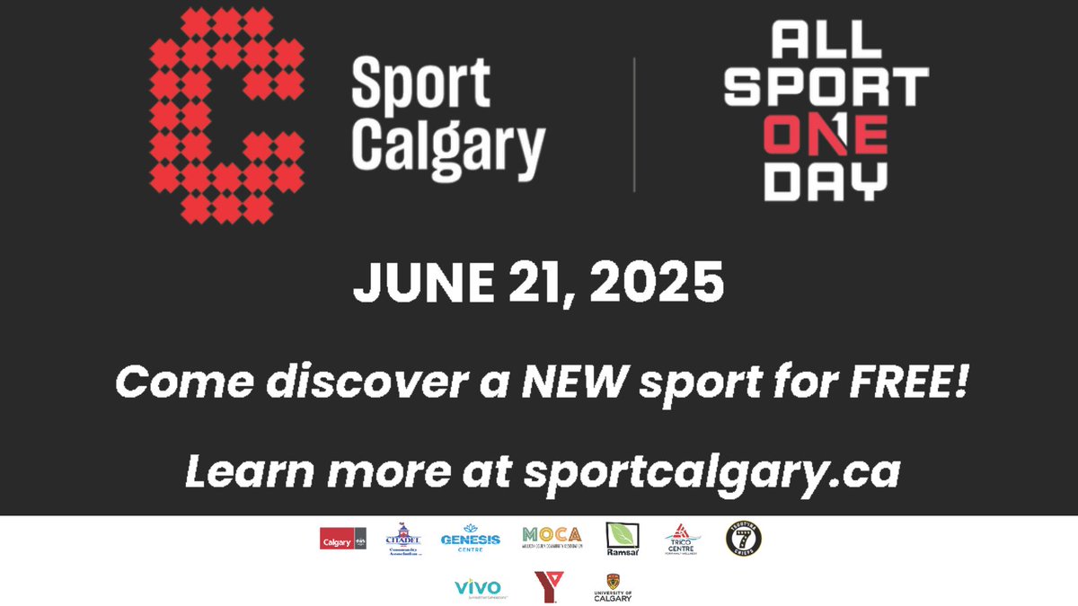 Discover a NEW sport for FREE! Learn more at sportcalgary.ca
#SportCalgary #GetActive #RxTGA