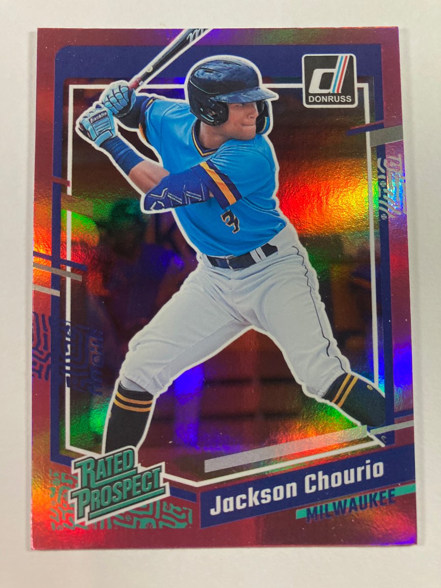 🎁Appreciation Day Giveaway🎁

Winner Announced Friday

🔥Jackson Chourio Pink Rated Prospect Card

To enter
1. Follow
2. Retweet
3. Like