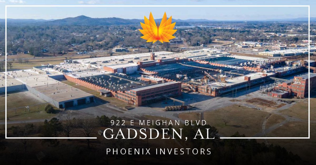 This #Gadsden, #AL facility boasts ample square footage and rail access for easy transport. Visit the Phoenix Investors website or call today to learn more about this #property.

🔗 phoenixinvestors.com/portfolio/prop…
📞 (414) 283-2600

#PhoenixInvestors #Industrial
