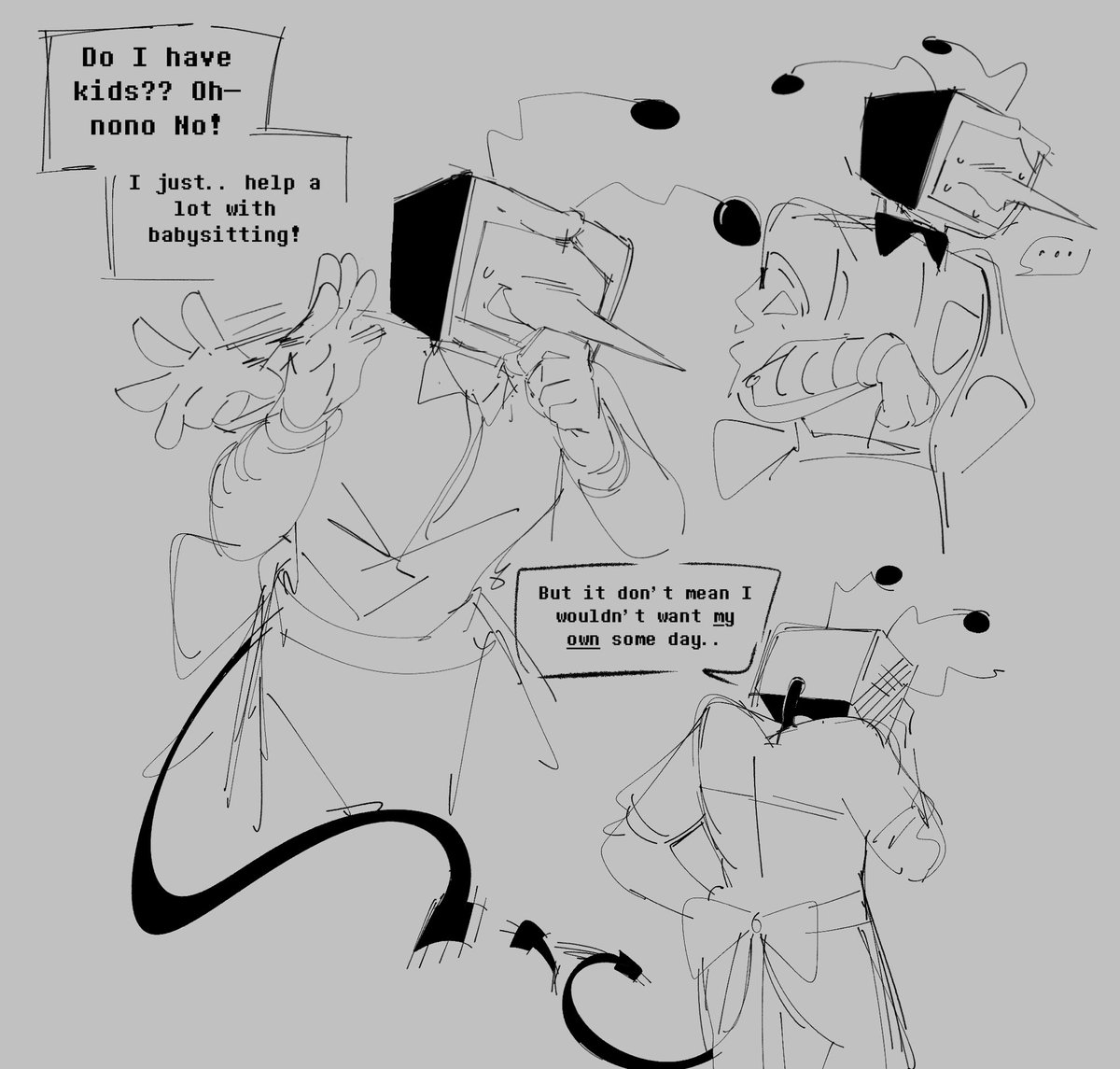 I’ll indulge you guys. JUST for this one..

[ #tenna #tennadreemurAU #deltarune #deltarunespoilers #utdr ]