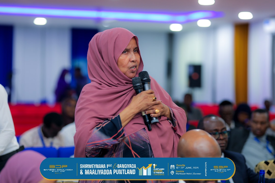 Day Two of the Puntland Banking Conference is underway. Discussions continue on enhancing access to finance, supporting SMEs, and building a resilient banking sector for Puntland’s economic future.

#1stPuntlandBankingAndFinanceConference #Maaliyadda
#BangigaDowladdaPuntland.